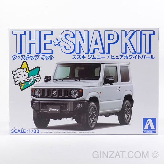 Suzuki Jimny (Pure White Pearl), The Snap Kit, Aoshima Plastic model car  (Scale 1/32)