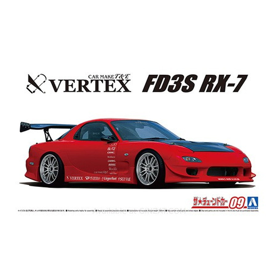 Aoshima 1/24 VERTEX FD3S RX-7 '99 (MAZDA) Plastic Model Kit