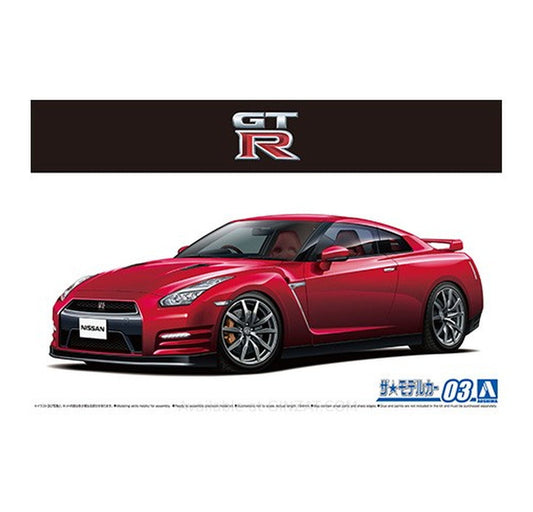 Aoshima 1/24 NISSAN R35 GT-R PURE EDITION '14 Plastic Model Kit