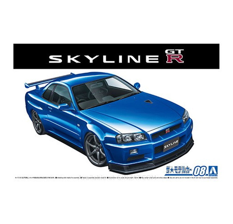 Aoshima 1/24 NISSAN BNR34 SKYLINE GT-R V-spec? '02 Plastic Model Kit