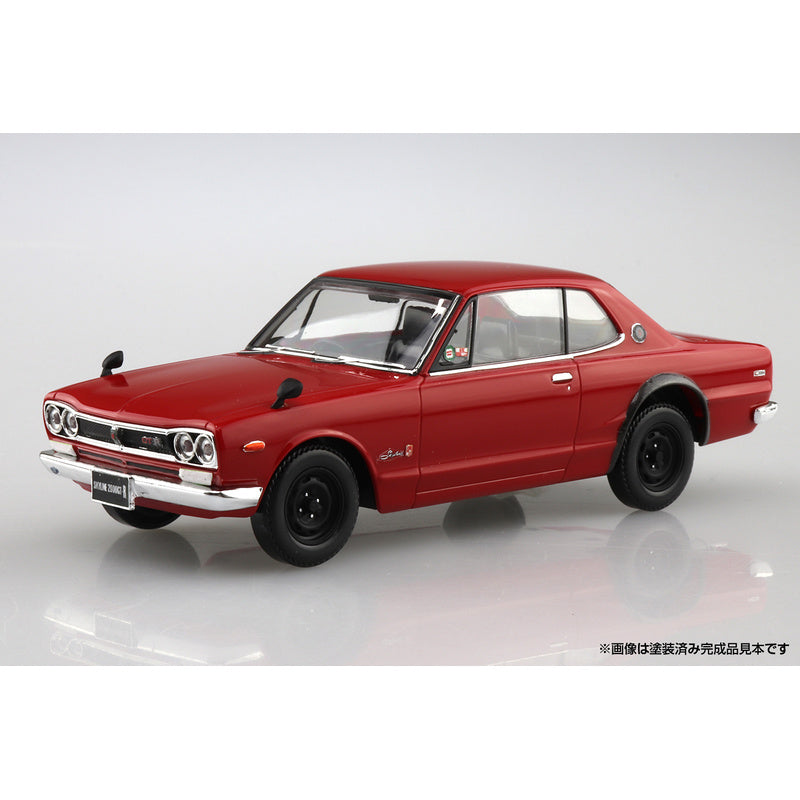 Nissan Skyline 2000GT-R (Red), The Snap Kit, Aoshima Plastic Model Car (Scale 1/32)