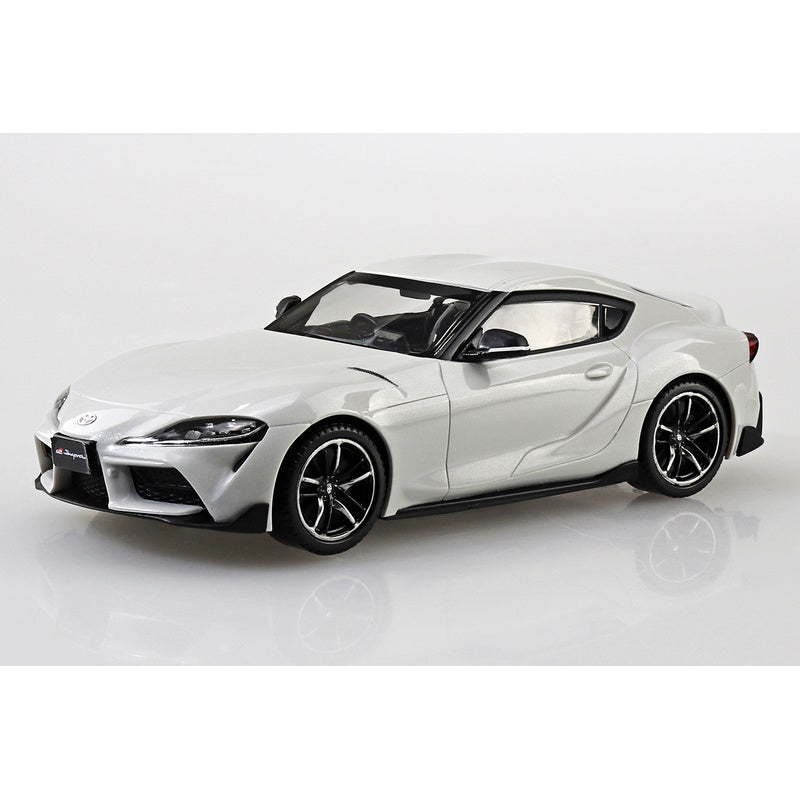 Toyota GR Supra (White Metallic), The Snap Kit, Aoshima Plastic Model Car (Scale 1/32)