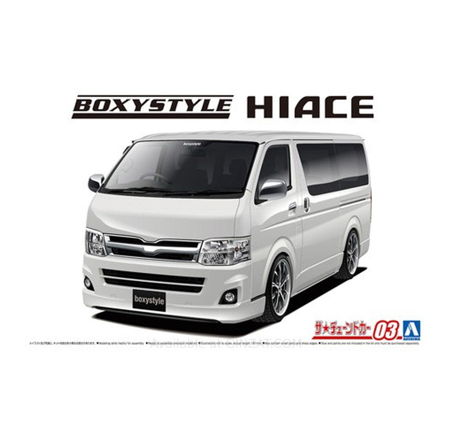 Aoshima 1/24 boxystyle TRH200V HIACE SUPER GL '10 (TOYOTA) Plastic Model Kit