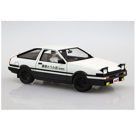 AOSHIMA 1/24 INITIAL-D No.14 FUJIWARA TAKUMI AE86 TRUENO with Figure