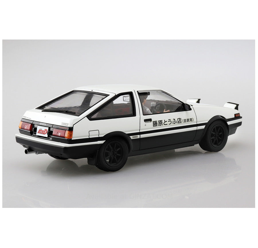 AOSHIMA 1/24 INITIAL-D No.14 FUJIWARA TAKUMI AE86 TRUENO with Figure