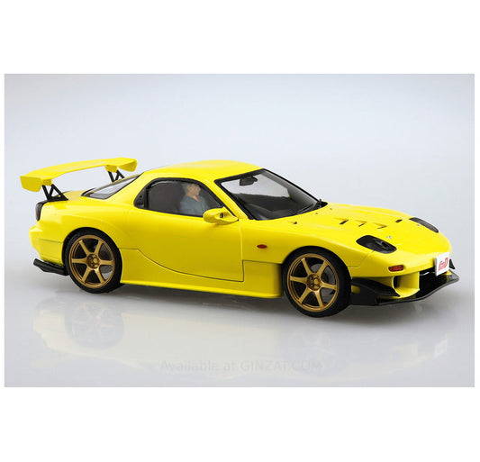 AOSHIMA 1/24 INITIAL-D No.15 TAKAHASHI KEISUKE FD3S RX-7 PROJECT D Ver. with Figure