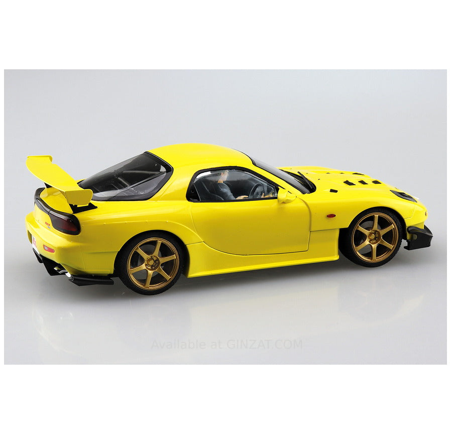 AOSHIMA 1/24 INITIAL-D No.15 TAKAHASHI KEISUKE FD3S RX-7 PROJECT D Ver. with Figure