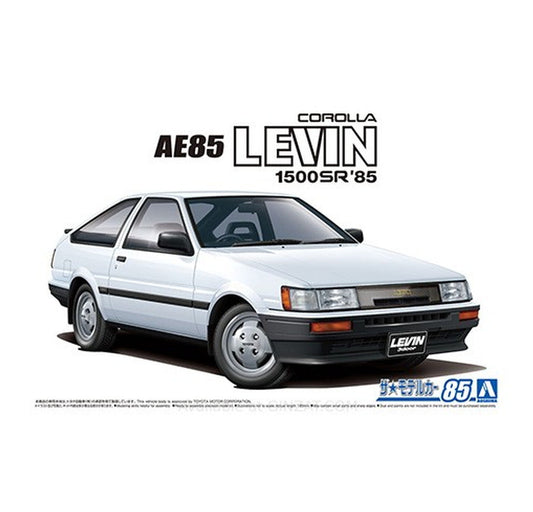 Aoshima 1/24 TOYOTA AE85 COROLLA LEVIN 1500SR '85 Plastic Model Kit