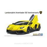 Lamborghini Aventador 50°ANNIVERSARIO ‘13, Aoshima 1/24 Plastic Model Kit