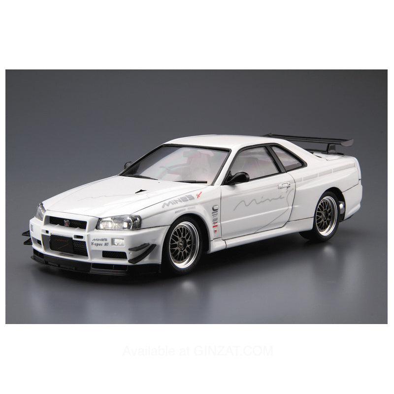 Aoshima 1/24 Mine's BNR34 SKYLINE GT-R '02 (NISSAN) Plastic Model Kit