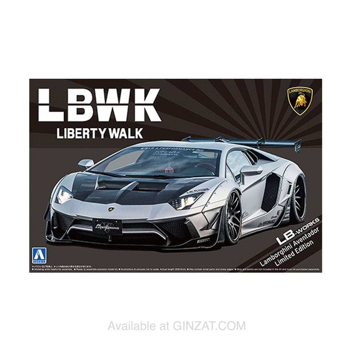 LB-WORKS Lamborghini Aventador Limited Edition Ver.1, Aoshima 1/24 Plastic Model Kit