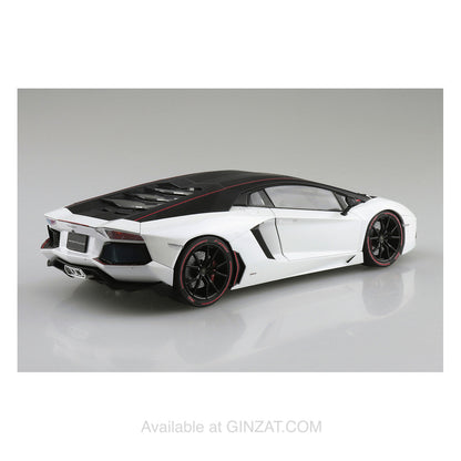 Lamborghini Aventador Pirelli Edition ‘14, Aoshima 1/24 Plastic Model Kit