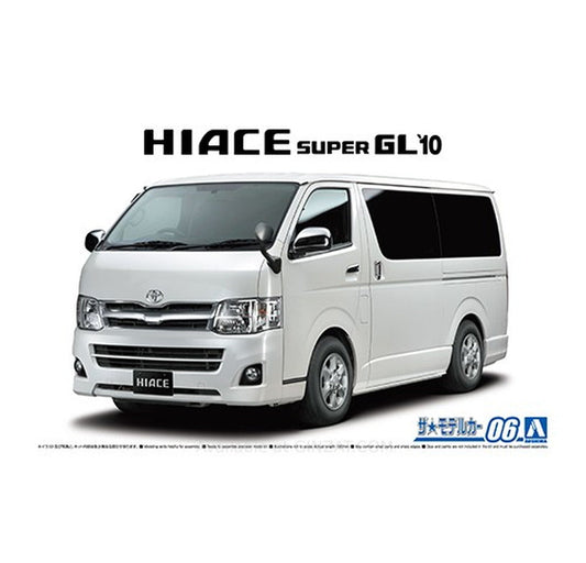 Aoshima 1/24 TOYOTA TRH200V HIACE SUPER GL'10 Plastic Model Kit