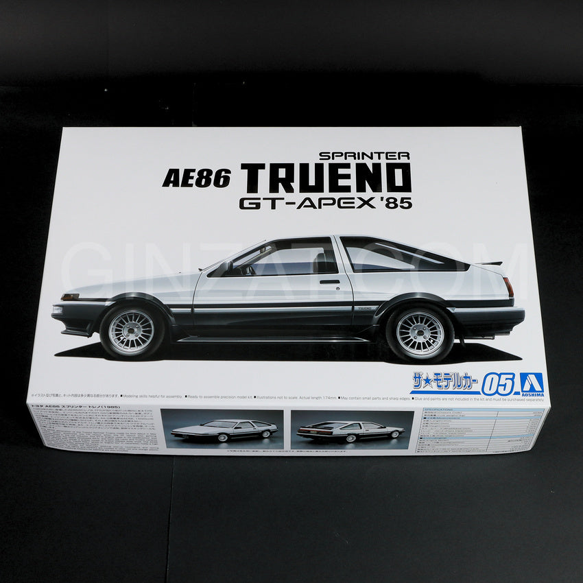 Aoshima 1/24 TOYOTA AE86 SPRINTER TRUENO GT-APEX '85 Plastic Model Kit