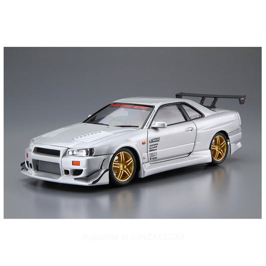 Aoshima 1/24 C-WEST BNR34 SKYLINE GT-R '02(NISSAN) Plastic Model Kit