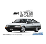 Aoshima 1/24 TOYOTA AE86 COROLLA LEVIN GT-APEX '85 Plastic Model Kit