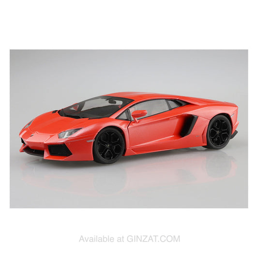 Lamborghini Aventador '11 Orange Pearl, Aoshima 1/24 Plastic Model Kit