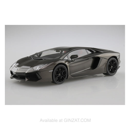 Lamborghini Aventador '11 Gun Metallic, Aoshima 1/24 Plastic Model Kit