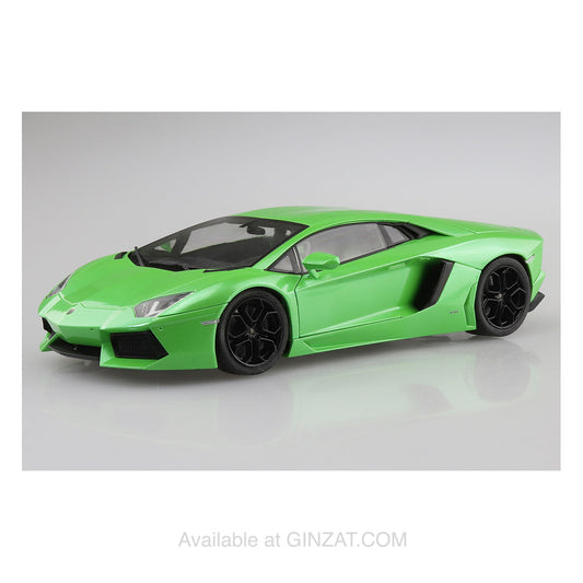 Lamborghini Aventador '11 Green, Aoshima 1/24 Plastic Model Kit