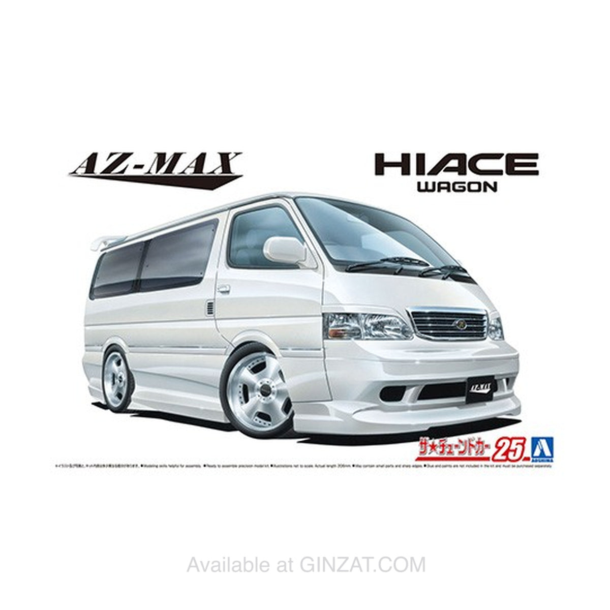 Aoshima 1/24 AZMAX KZH100 HIACE '99 (TOYOTA) Plastic Model Kit