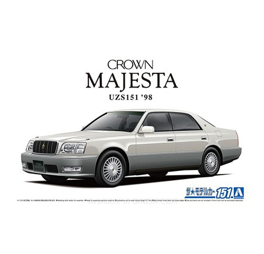 Aoshima 1/24 TOYOTA UZS151 CROWN MAJESTA C-TYPE '98 Plastic Model Kit