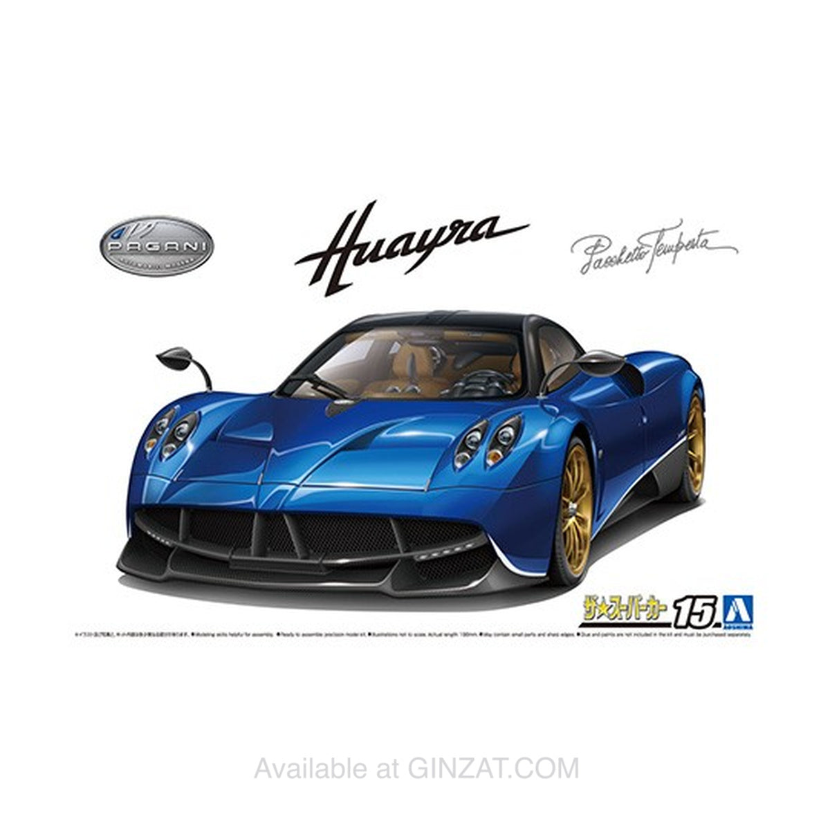 PAGANI Huayra Pacchetto Tempesta, Aoshima 1/24 Plastic Model Kit