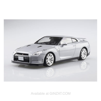 NISSAN R35 GT-R '14 Ultimate Metal Silver, Aoshima 1/24 Pre-Painted Model Kit