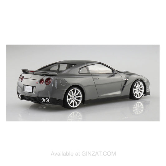 NISSAN R35 GT-R '14 Dark Metal Gray, Aoshima 1/24 Pre-Painted Model Kit