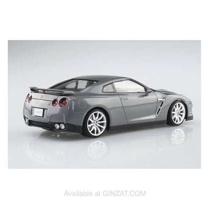 NISSAN R35 GT-R '14 Dark Metal Gray, Aoshima 1/24 Pre-Painted Model Kit