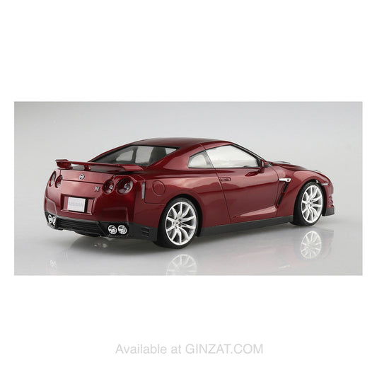 NISSAN R35 GT-R '14 Gold flake Red Pearl, Aoshima 1/24 Pre-Painted Model Kit