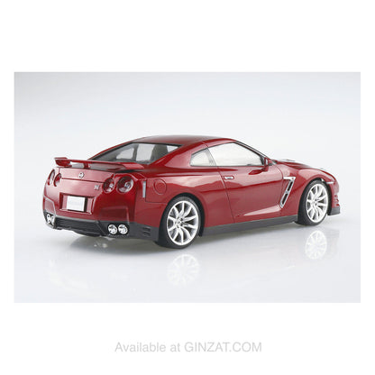 NISSAN R35 GT-R '14 Gold flake Red Pearl, Aoshima 1/24 Pre-Painted Model Kit