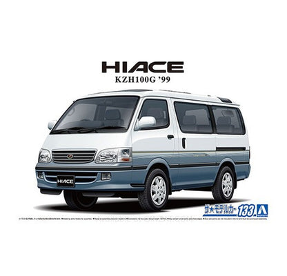 Aoshima 1/24 TOYOTA KZH100G HIACE SUPER CUSTOM G '99 Plastic Model Kit