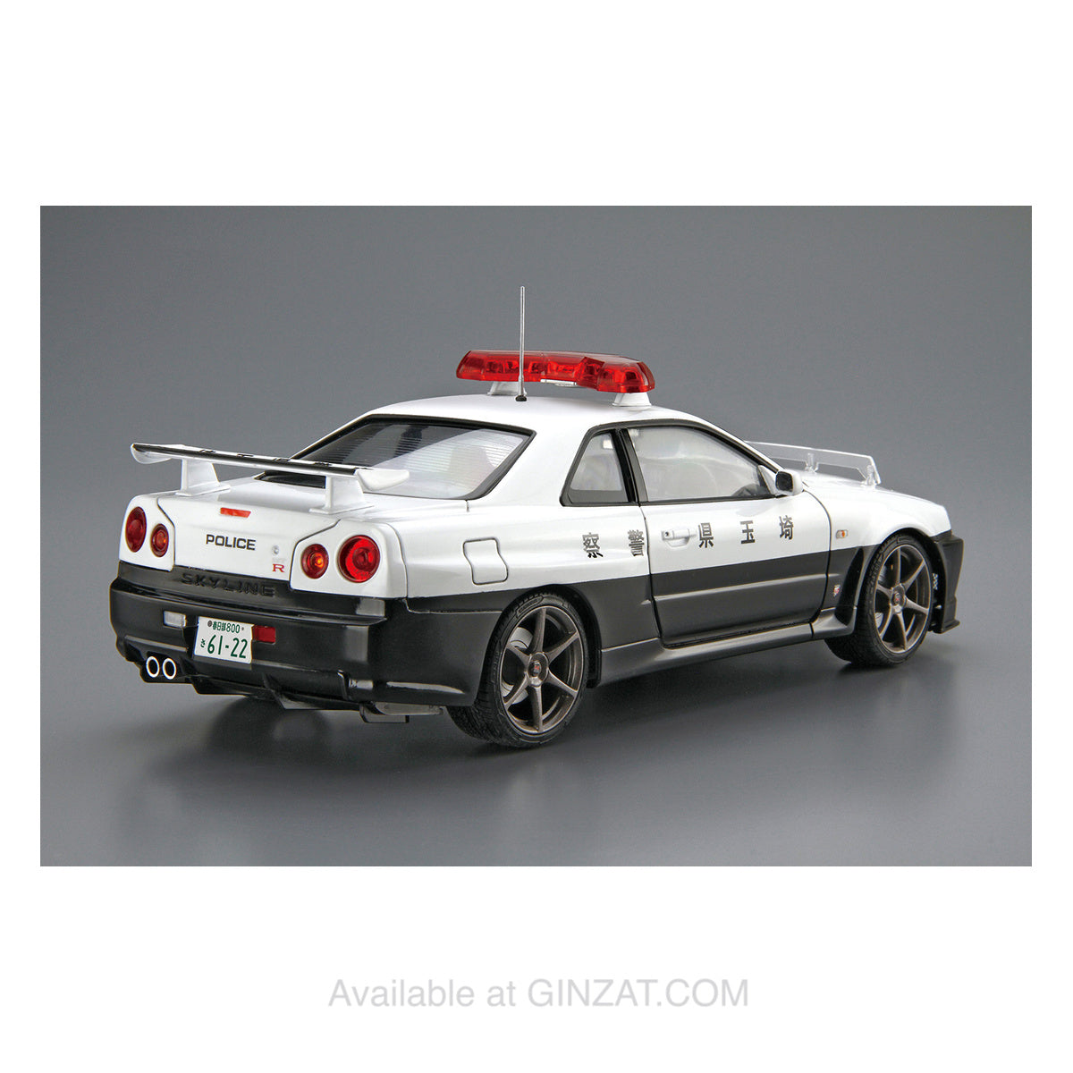 NISSAN BNR34 SKYLINE GT-R Patrol Car '99, Aoshima 1/24 Plastic Model Kit