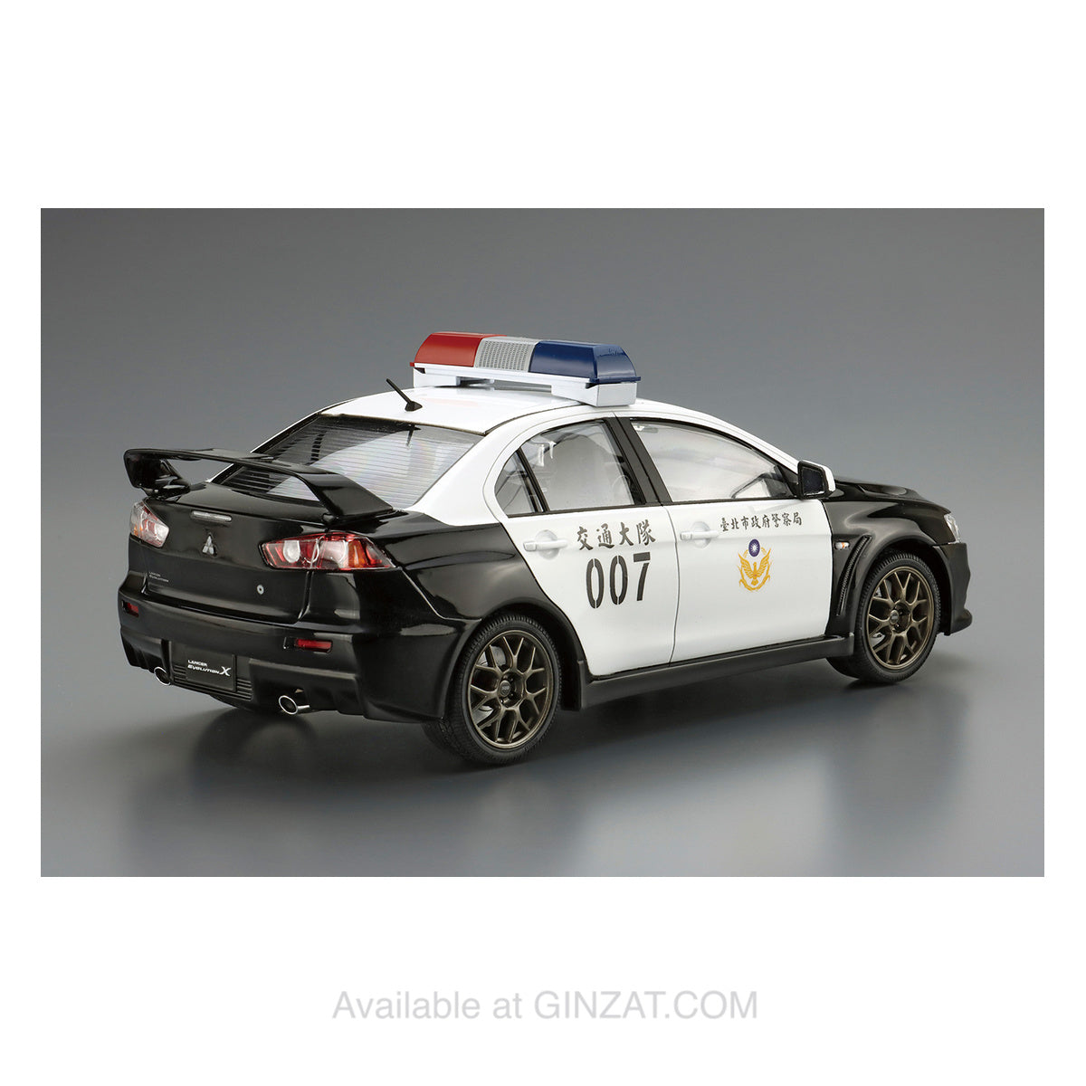 MITSUBISHI CZ4A LANCER EVOLUTION X Patrol Car '07, Aoshima 1/24 Plastic Model Kit