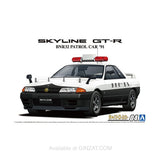 NISSAN BNR32 SKYLINE GT-R Patrol Car '91, Aoshima 1/24 Plastic Model Kit