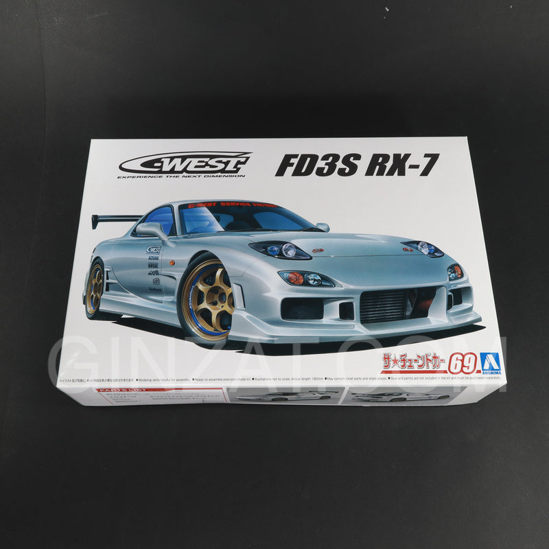 Aoshima 1/24 C-WEST FD3S RX-7 '99 (MAZDA) Plastic Model Kit