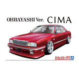 Aoshima 1/24 Y31 CIMA OBAYASHI Ver. '89(NISSAN) Plastic Model Kit