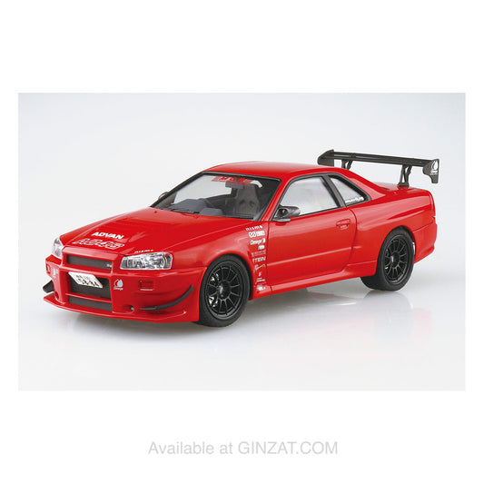 Aoshima 1/24 MCR BNR34 SKYLINE GT-R '02(NISSAN) Plastic Model Kit