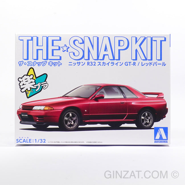 Nissan Skyline GT-R R32 (Red Pearl), The Snap Kit, Aoshima Plastic model car  (Scale 1/32)