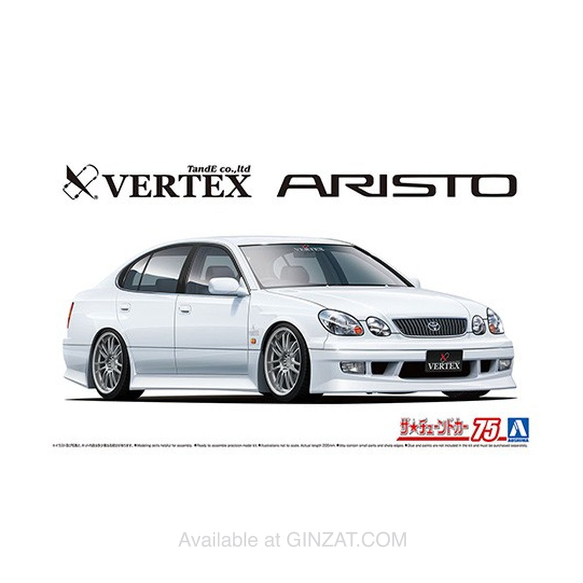 Aoshima 1/24 VERTEX JZS161 ARISTO '00 (TOYOTA) Plastic Model Kit