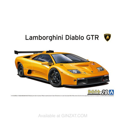 LAMBORGHINI DIABLO GTR ‘99, Aoshima 1/24 Plastic Model Kit