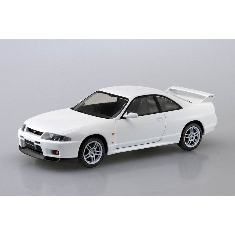 Nissan R33 Skyline GT-R (White), The Snap Kit, Aoshima Plastic Model Car (Scale 1/32)