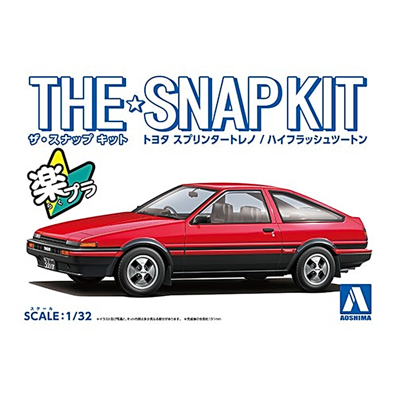 Toyota Sprinter Trueno (High Flash Two Tone), The Snap Kit, Aoshima Plastic Model Car (Scale 1/32)