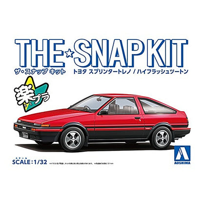 Toyota Sprinter Trueno (High Flash Two Tone), The Snap Kit, Aoshima Plastic Model Car (Scale 1/32)