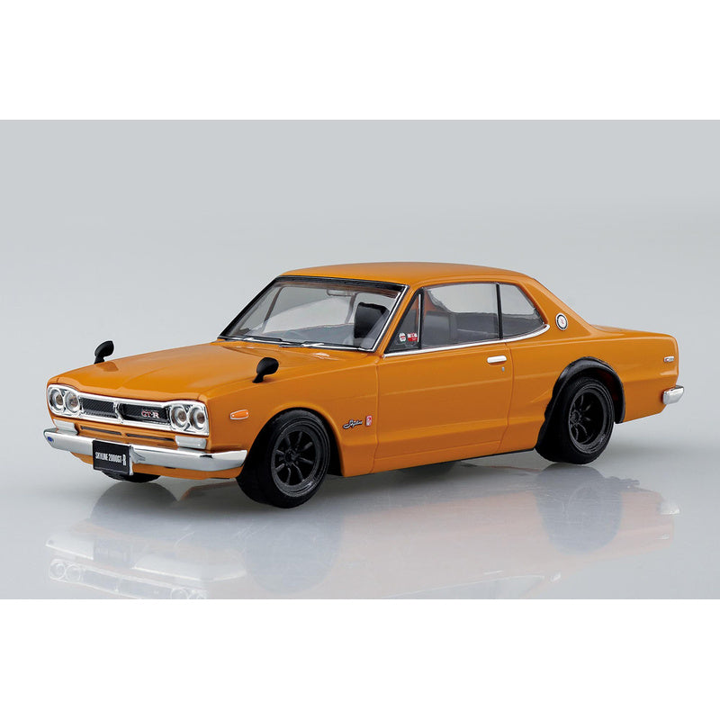 Nissan Skyline 2000GT-R Custom Wheel (Safari Brown), The Snap Kit, Aoshima Plastic Model Car (Scale 1/32)