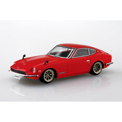 Nissan S30 Fairlady Z Custom Wheel (Red), The Snap Kit, Aoshima Plastic Model Car (Scale 1/32)