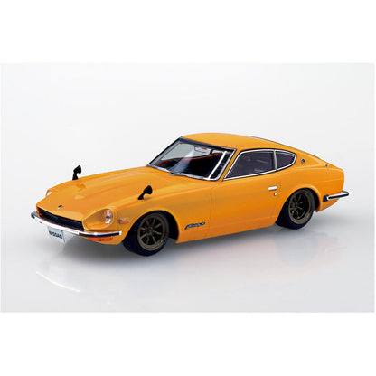 Nissan S30 Fairlady Z Custom Wheel (Safari Brown), The Snap Kit, Aoshima Plastic Model Car (Scale 1/32)