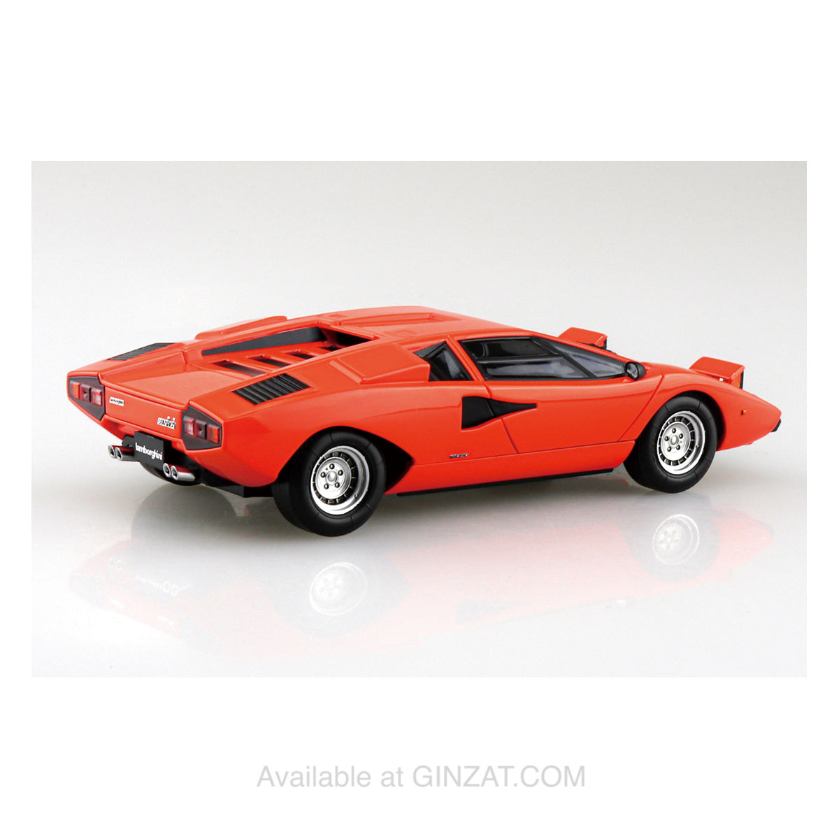 Lamborghini Countach LP400 (Orange), The Snap Kit, Aoshima Plastic Model Car (Scale 1/32)