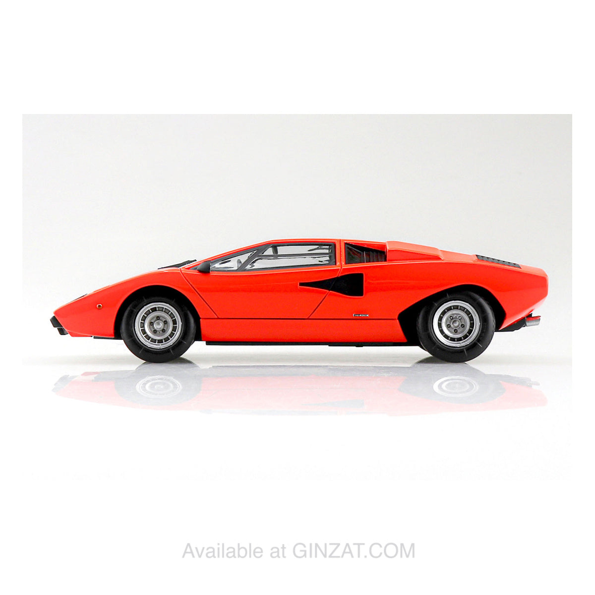 Lamborghini Countach LP400 (Orange), The Snap Kit, Aoshima Plastic Model Car (Scale 1/32)