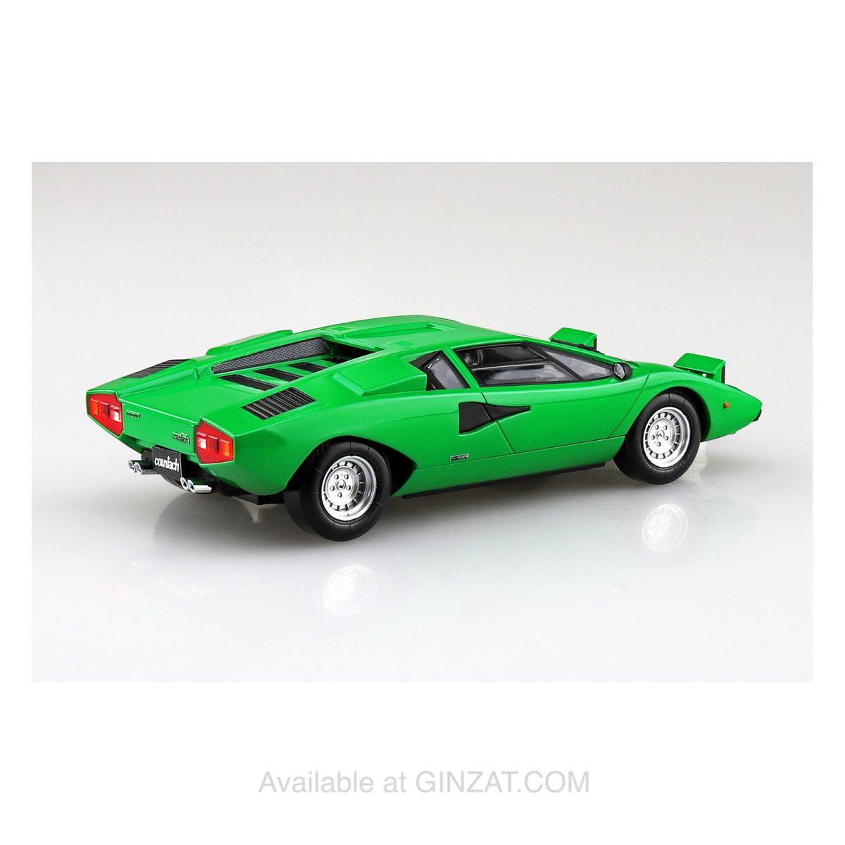 Lamborghini Countach LP400 (Green), The Snap Kit, Aoshima Plastic Model Car (Scale 1/32)